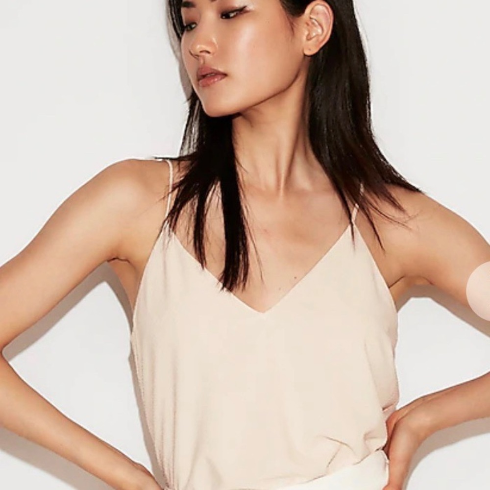 Express Pink Textured Dot Downtown Cami